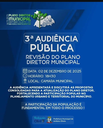 3º AUDIÊNCIA PÚBLICA PLANO DIRETOR MUNICIPAL 