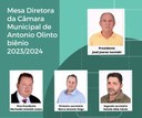 Mesa diretora da Câmara Municipal de Antonio Olinto biênio 2023/2024