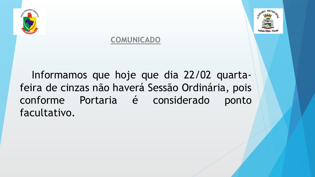 Ponto facultativo dia 22-02-2022 