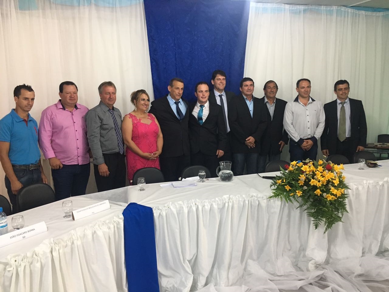 Sessão Solene de Instalação e Posse dos Vereadores, Prefeito, Vice-Prefeito da 14º Legislatura do Município de Antonio Olinto.