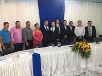 Sessão Solene de Instalação e Posse dos Vereadores, Prefeito, Vice-Prefeito da 14º Legislatura do Município de Antonio Olinto.